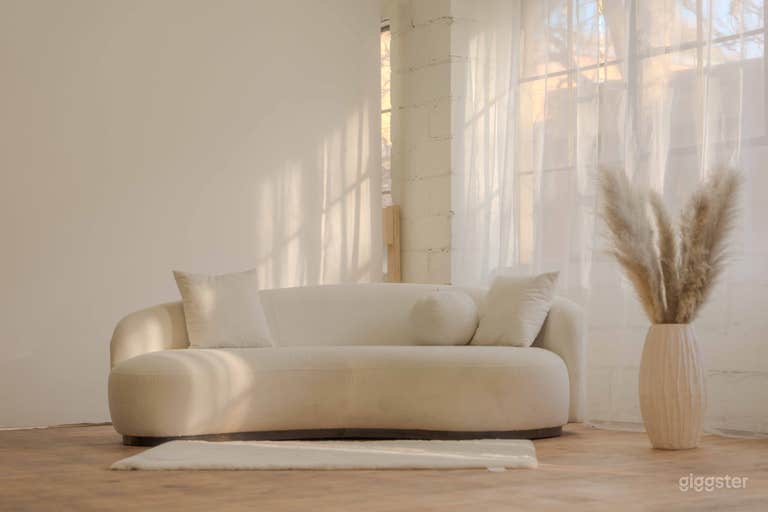  780 sqf Unique textured cyc, natural light large windows 