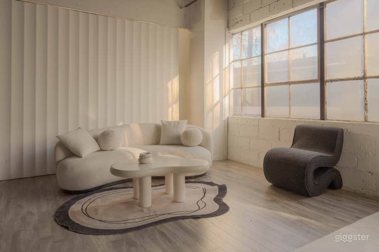  780 sqf Unique textured cyc, natural light large windows 