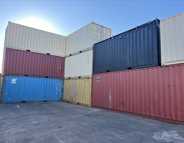 Shipping Container Yard & Shipping Yard for Filming | Rent on Giggster