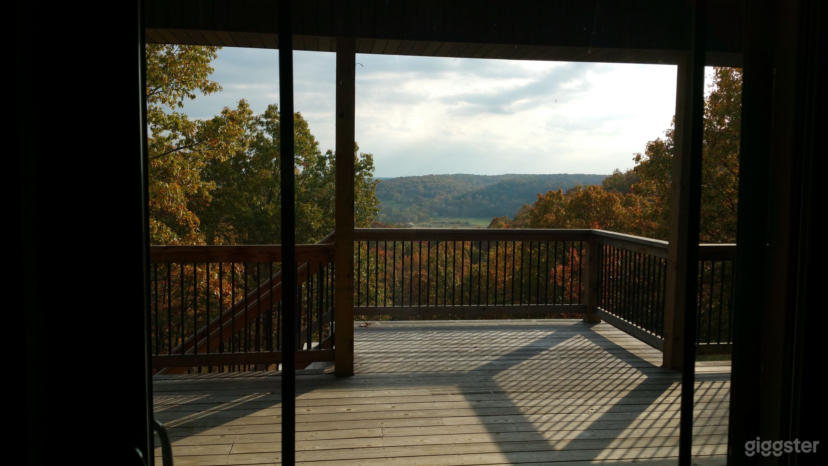 View from the Deck in the Fall.  This view is truly beautiful all year round.
