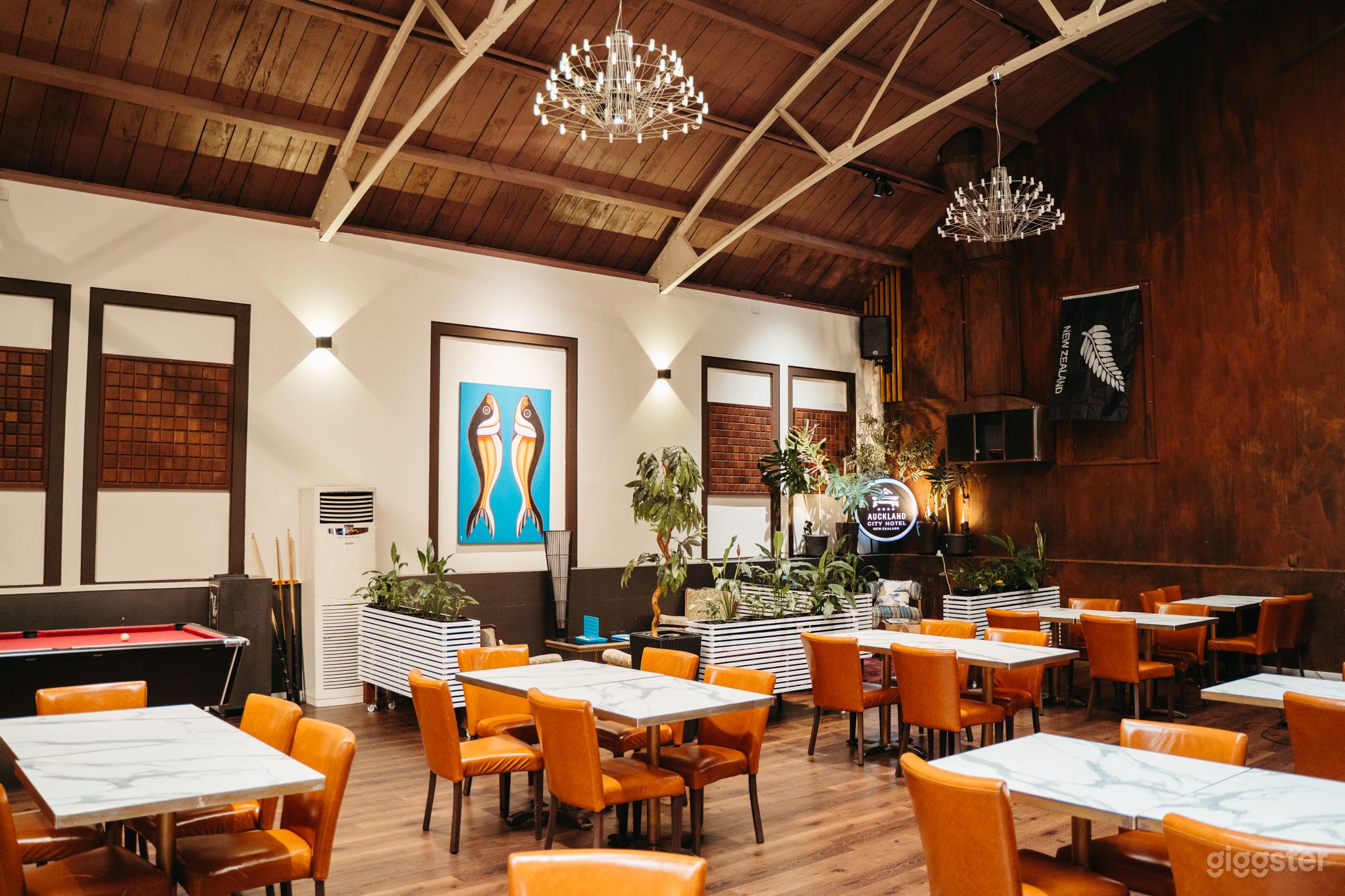 Modern Event Lounge with Restaurant Dining Photo 2