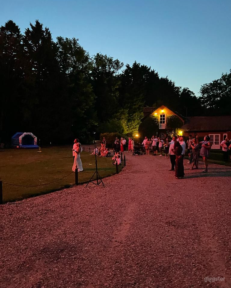 Host your event and gather in front of the main hall