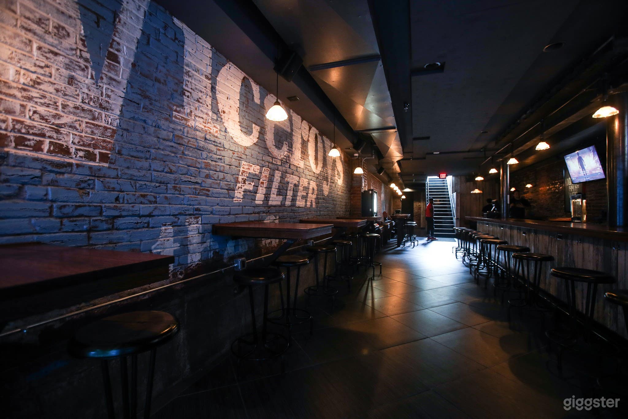 Basement Bar w/ a retro, slightly industrial feel. Photo 2