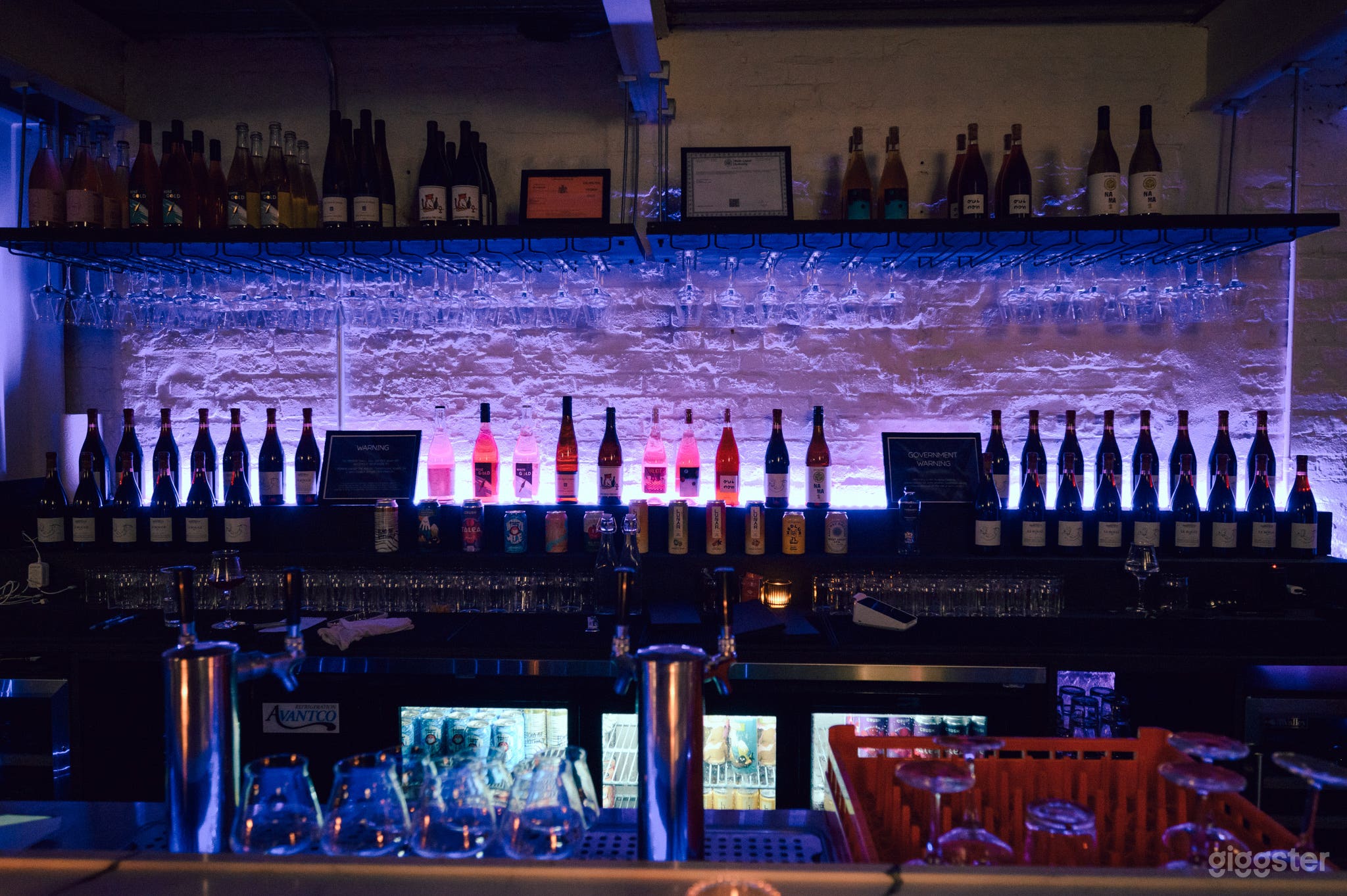 View of behind the bar