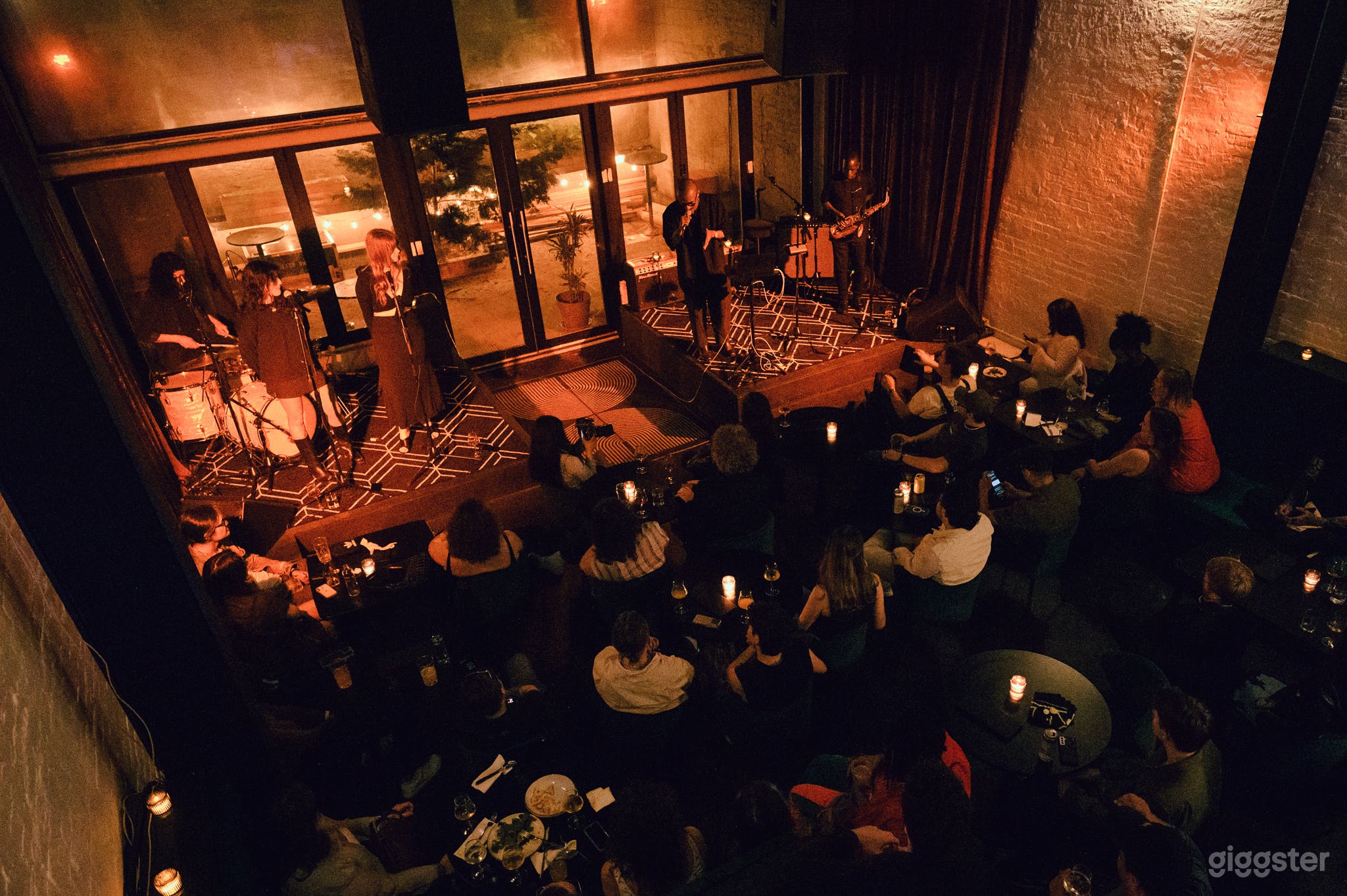 View of main room from the mezzanine