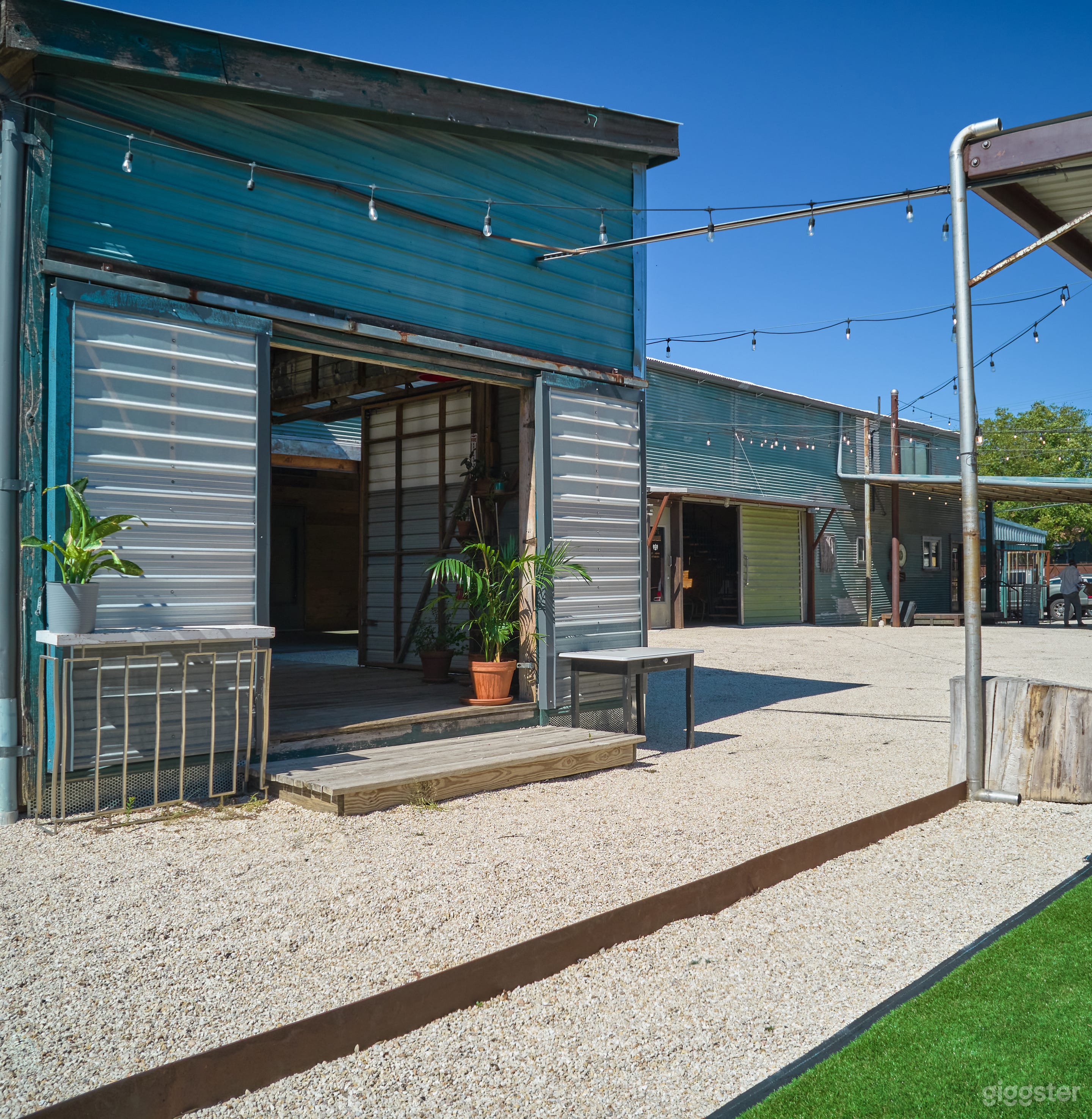 Courtyard and Shed Bar. 
