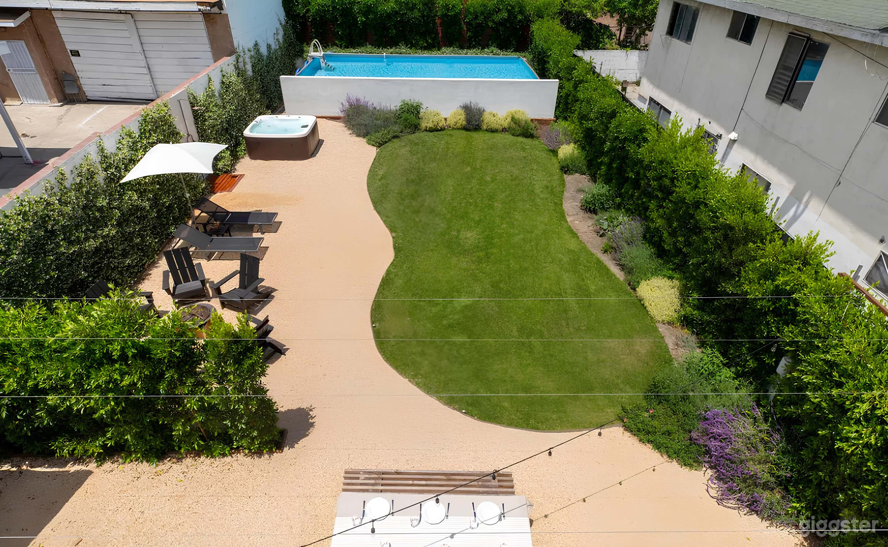 Lush Private and Stylish Backyard Photo 1