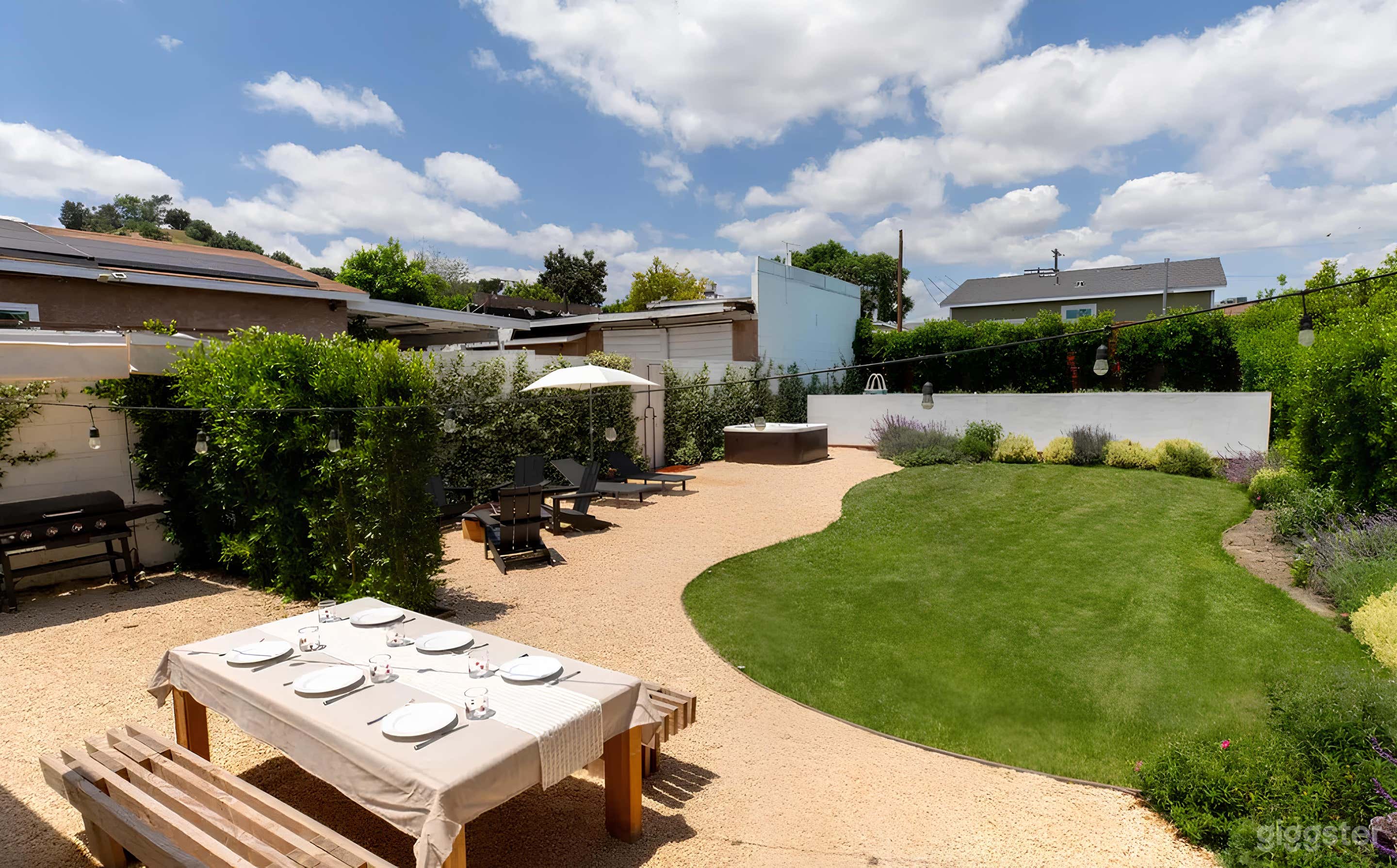 Lush Private and Stylish Backyard Photo 3