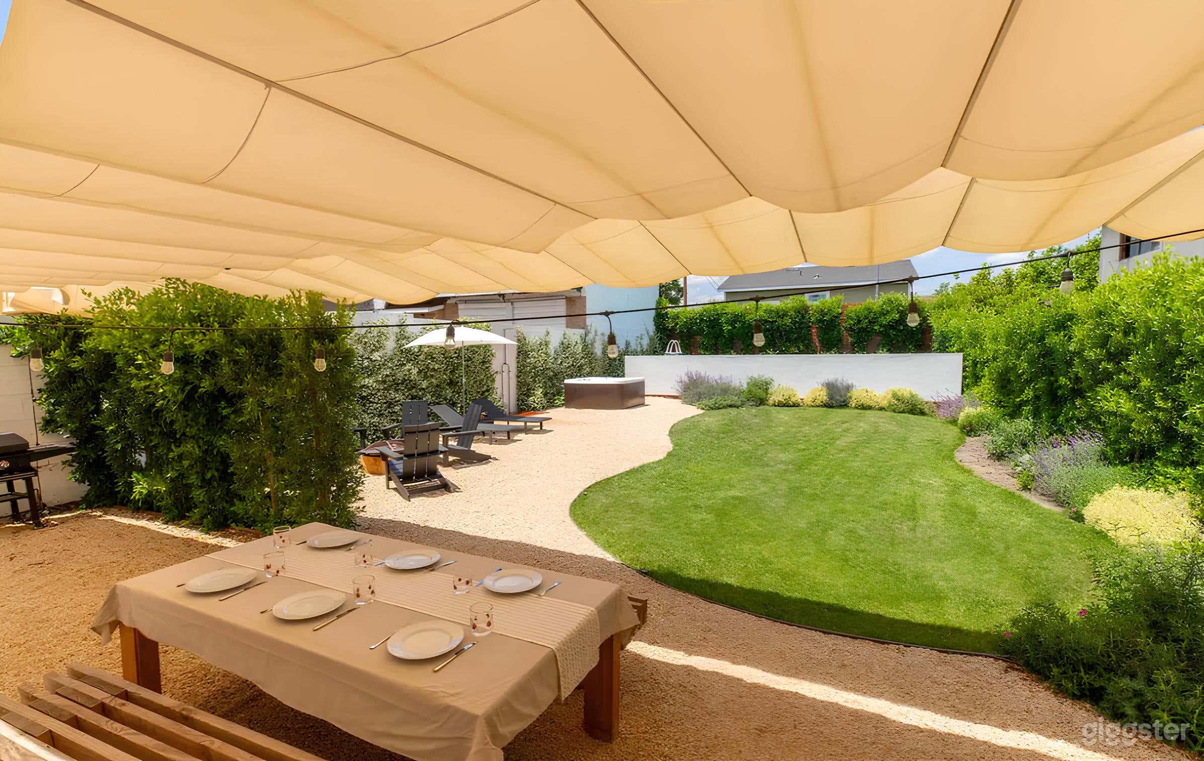 Lush Private and Stylish Backyard Photo 2