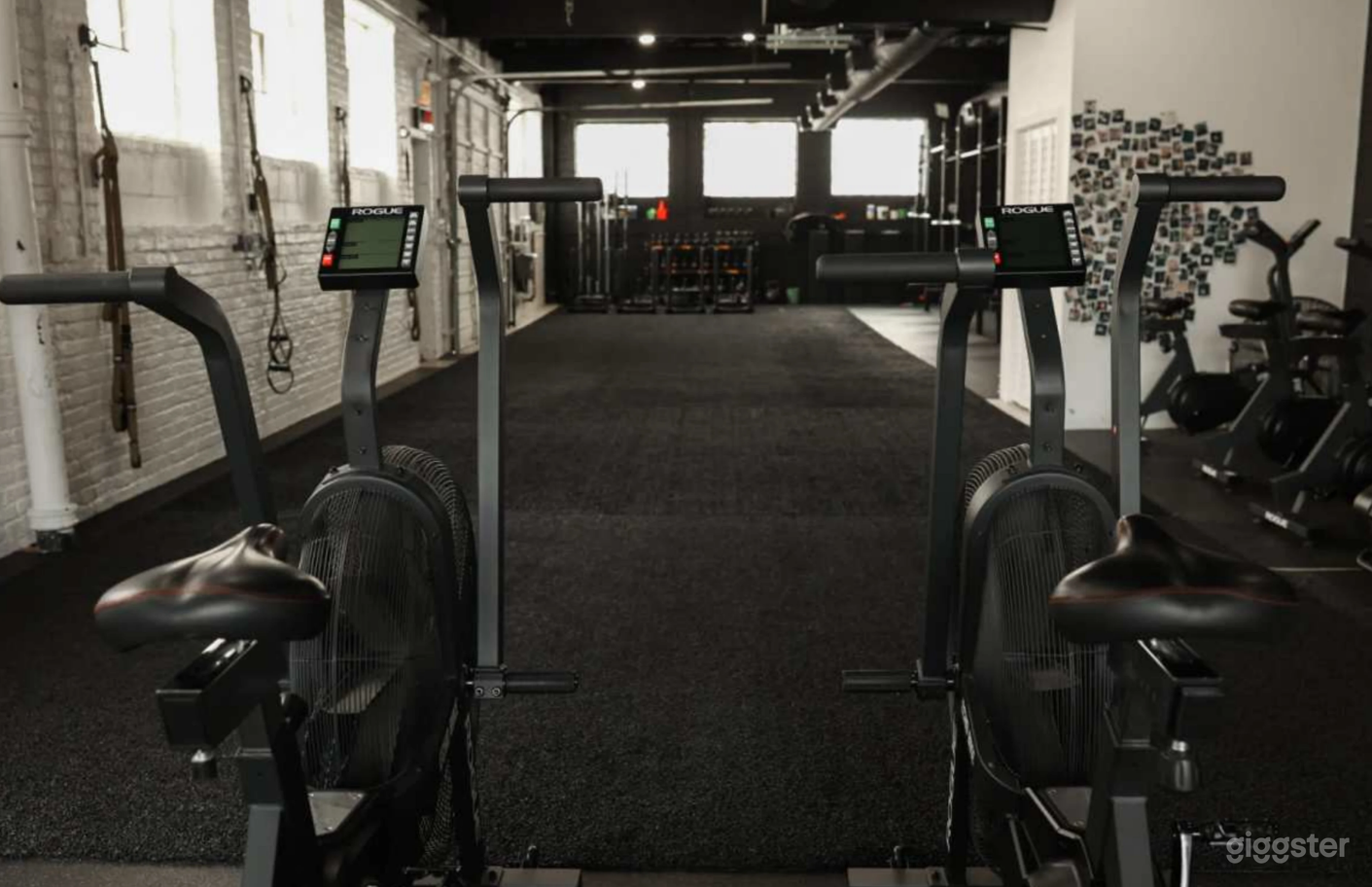 Industrial Fitness Gym with Outdoor Lounge Area Photo 3