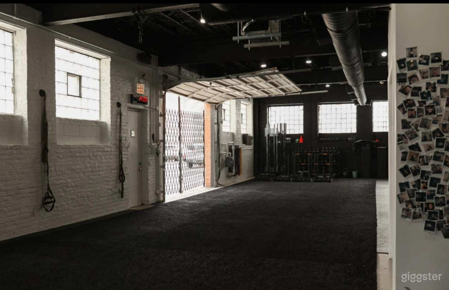 Industrial Fitness Gym with Outdoor Lounge Area Photo 1