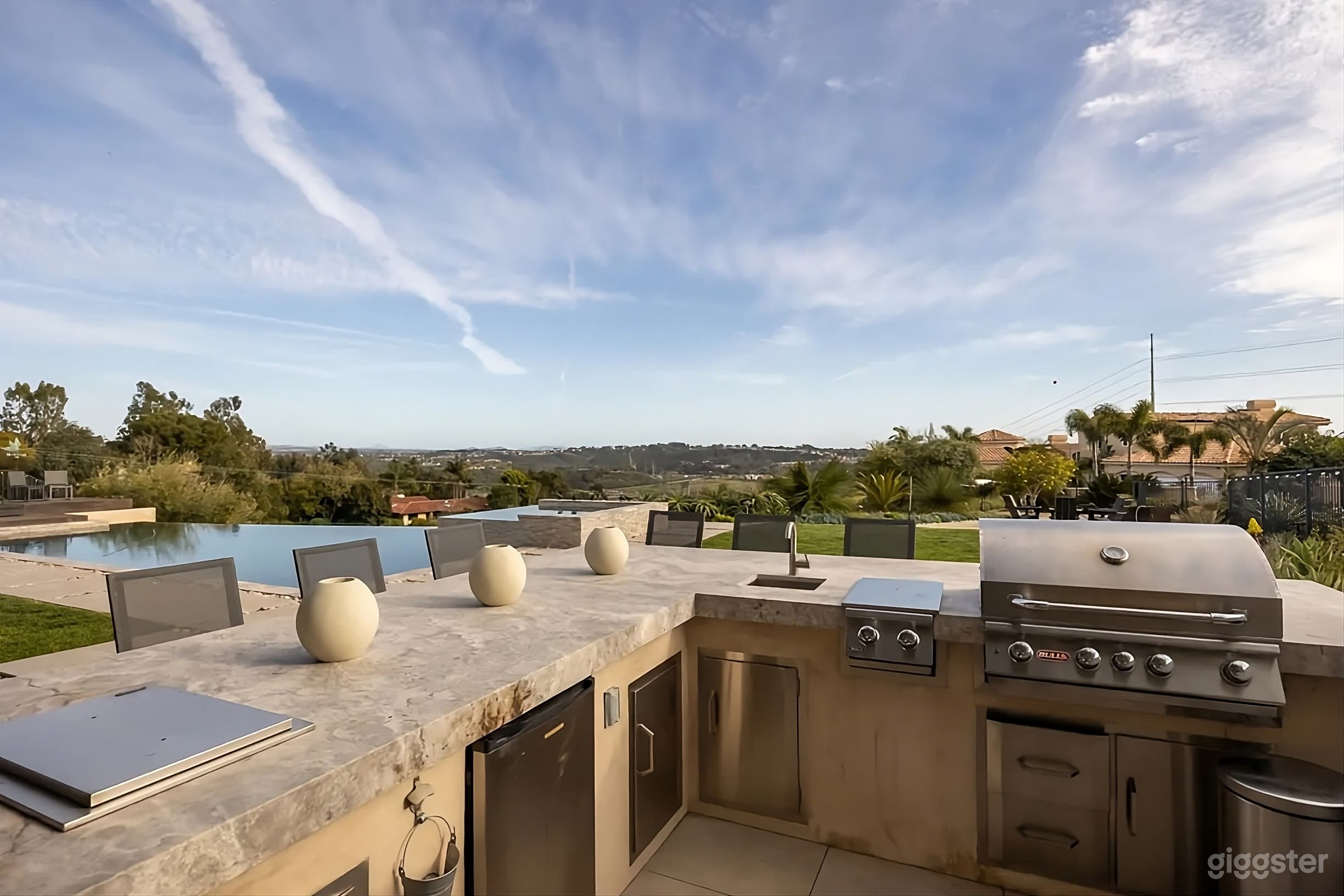 Hillside Backyard Oasis with Infinity Pool &amp; Scenic Views Photo 4