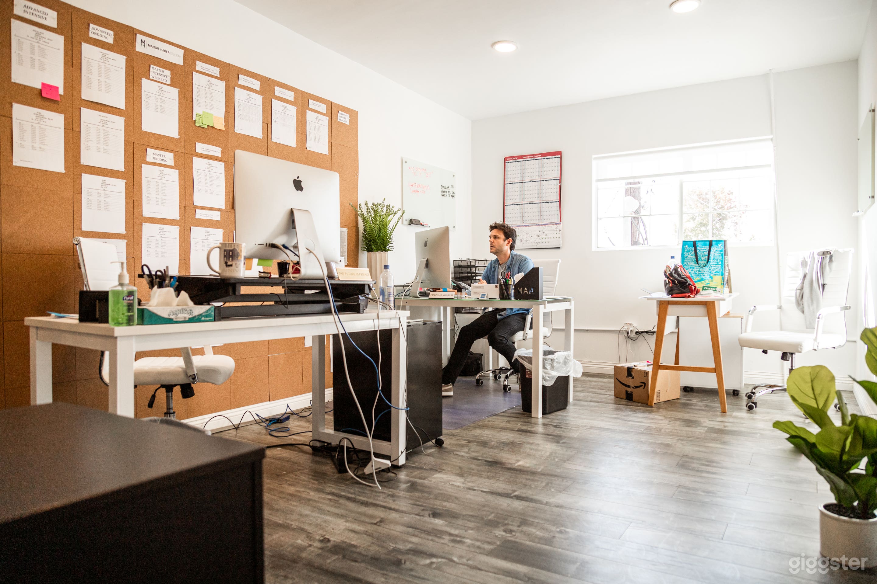 glass partitioned office