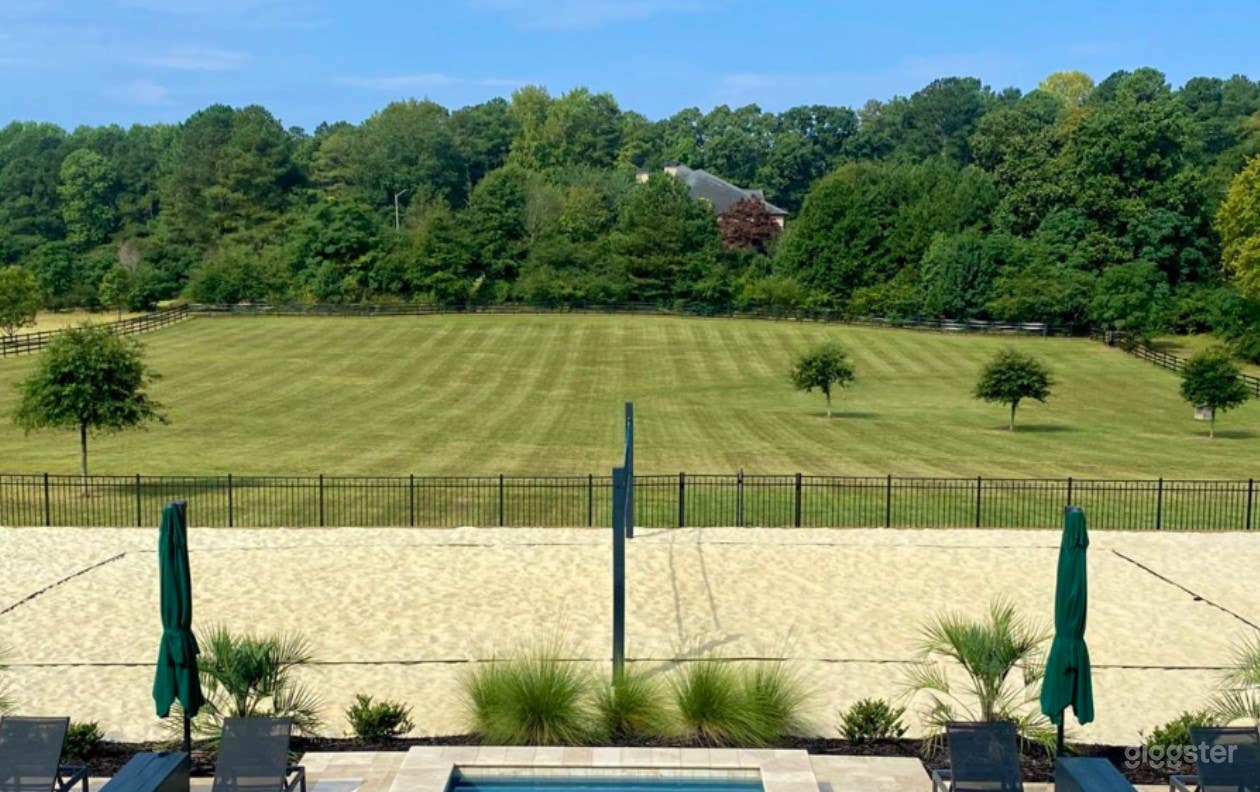 90x50 Classy Volleyball Court with Sugar Sand Photo 2