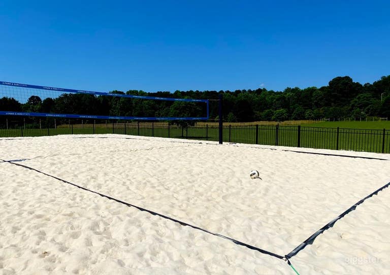  90x50 Classy Volleyball Court with Sugar Sand 