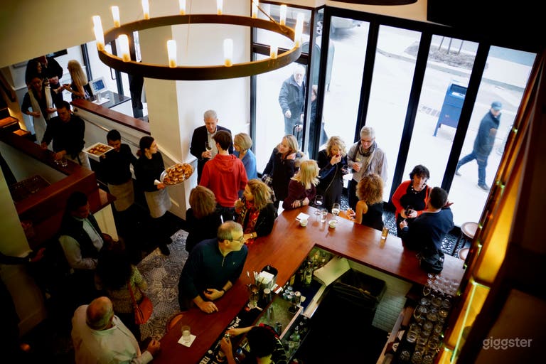  Bird eye view of bar from mezzanine 