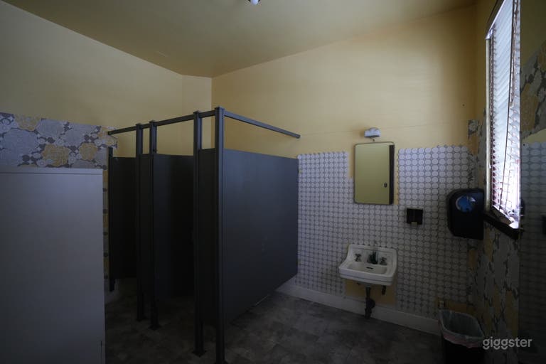  Vintage Pastel Classroom School w/ Library, Stage & Lock 