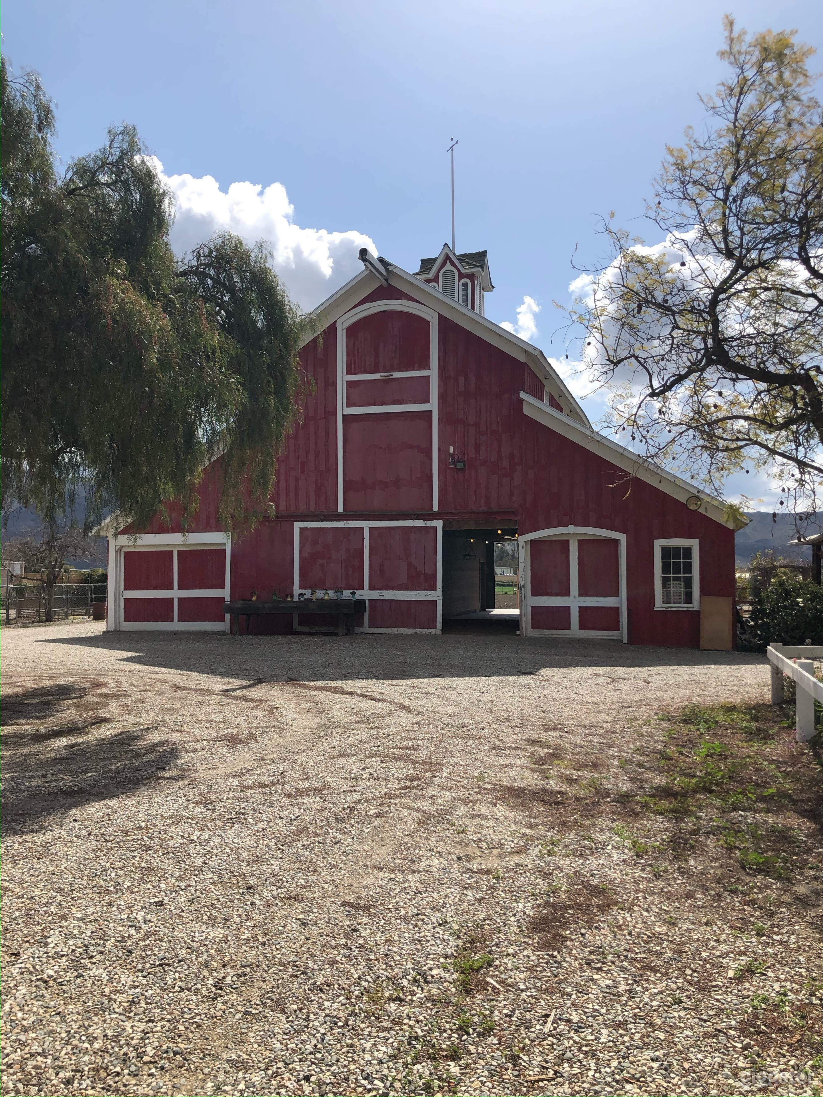 1800s barn with an upstairs loft