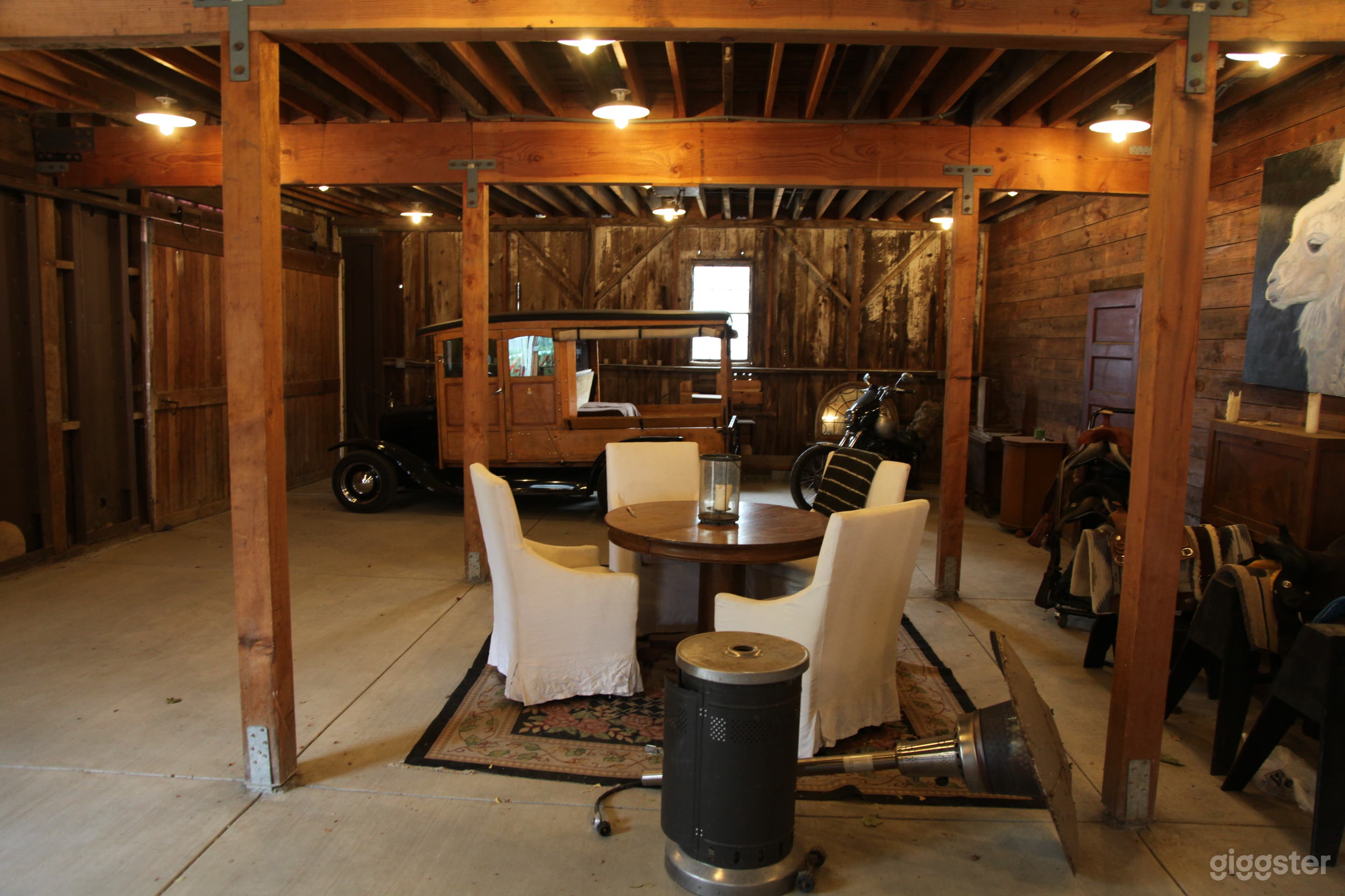 downstairs of big barn