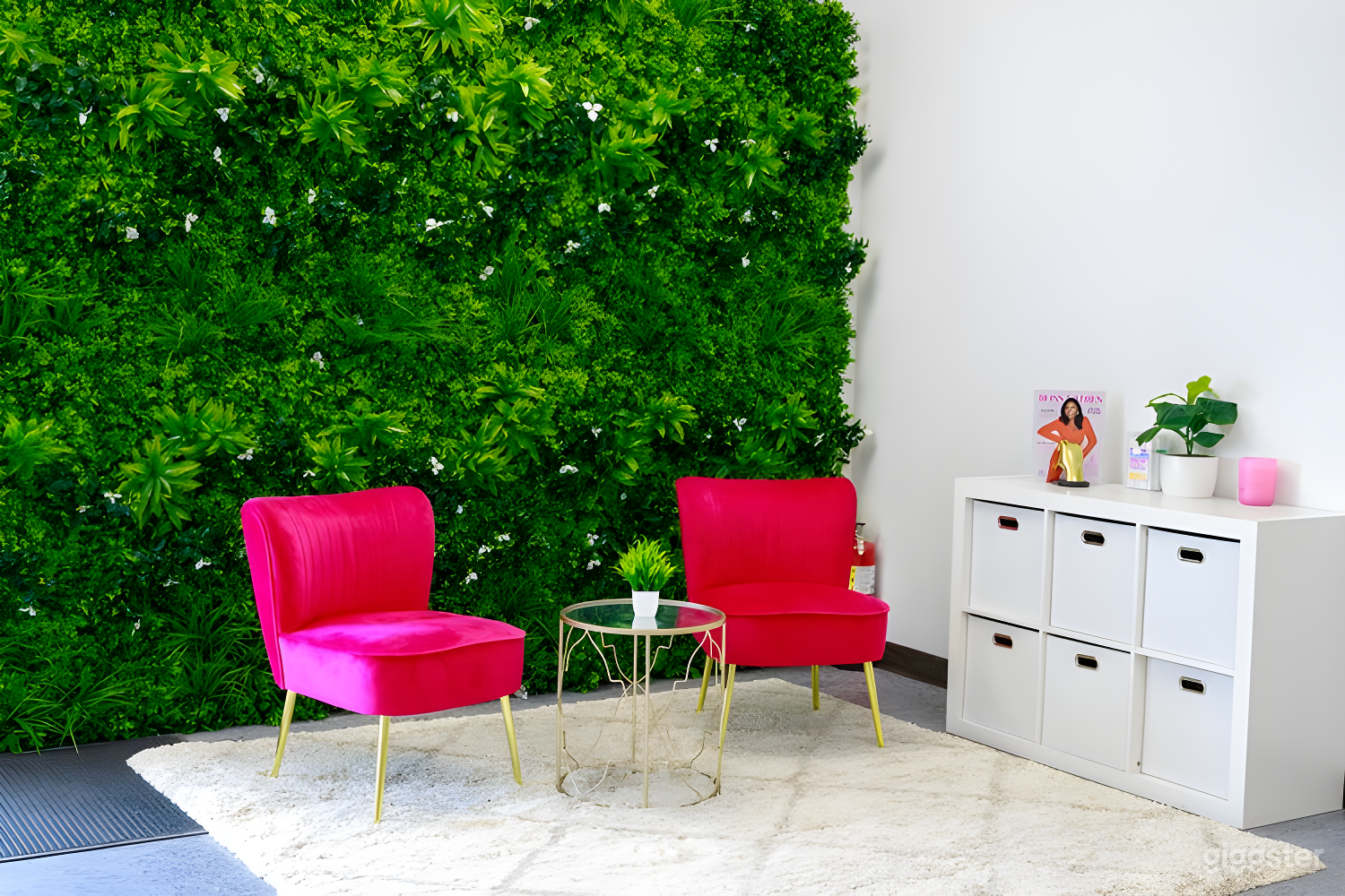 Bright White Podcast Studio Set Photo 1