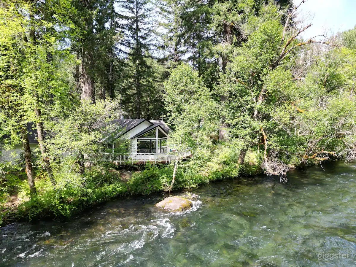 Riverfront house on 2.5 acres