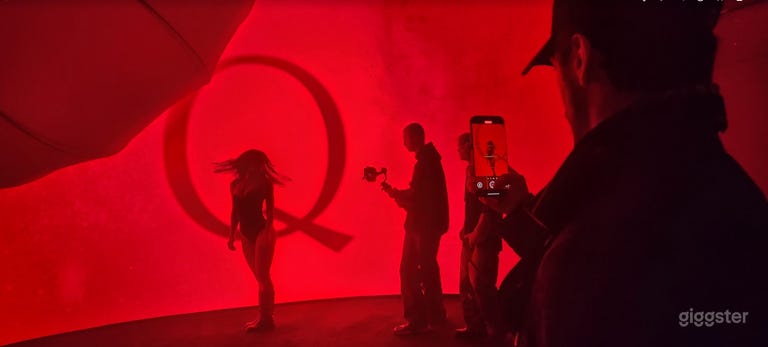  Fancy background by LED wall 