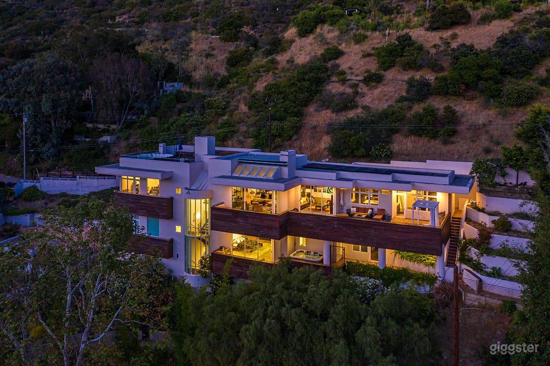 Malibu Ocean and Canyon View Modern Home Photo 1