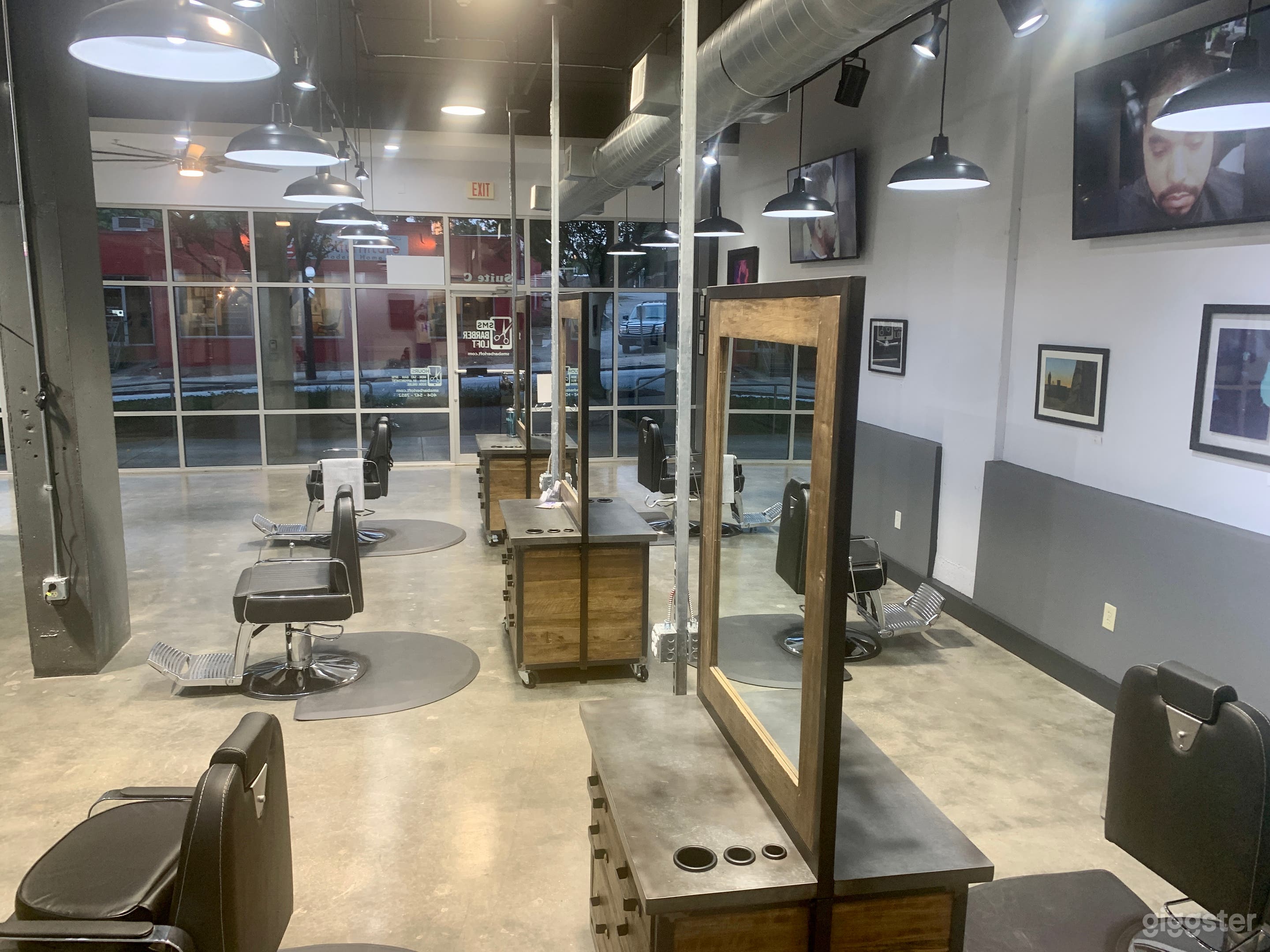 Barber Chairs &amp; Stations socially distanced 