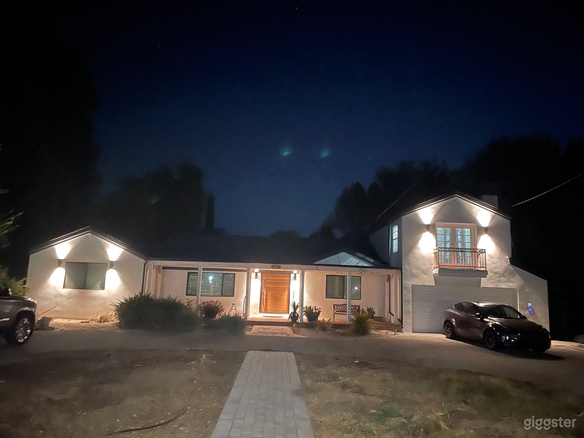 front of the house with circular driveway