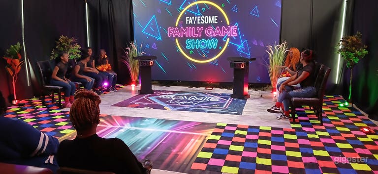  Espace de production & réunion avec mur LED virtuel & décors 