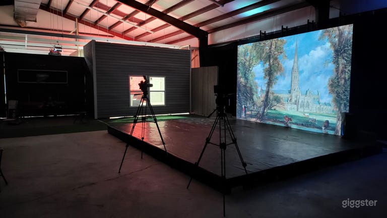 Espace de production & réunion avec mur LED virtuel & décors 