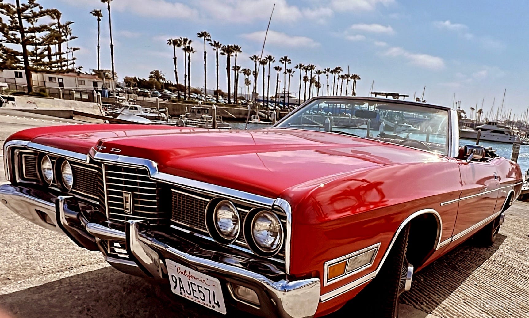 Classic muscle Red Convertible Ford Photo 4