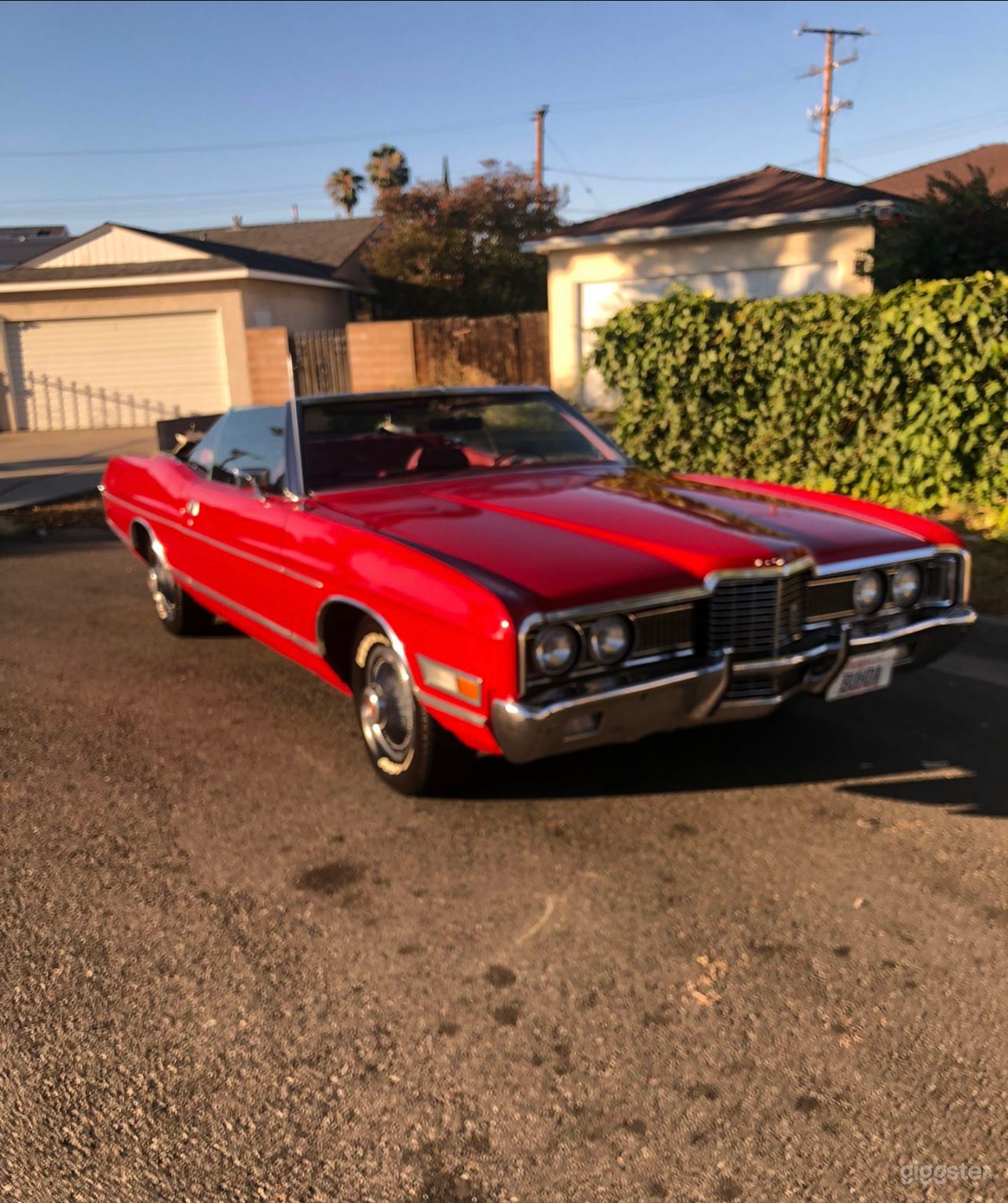 Classic muscle Red Convertible Ford Photo 3