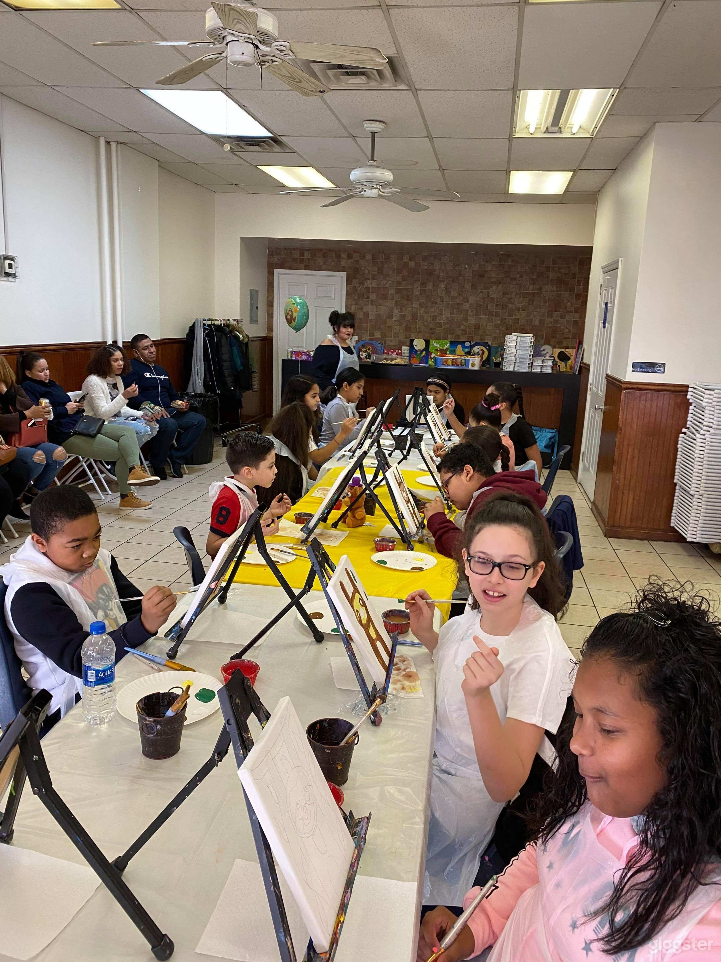 Book your Kid's Paint Party Saturday's from 12-3pm. We provide everything but food and personal decor.