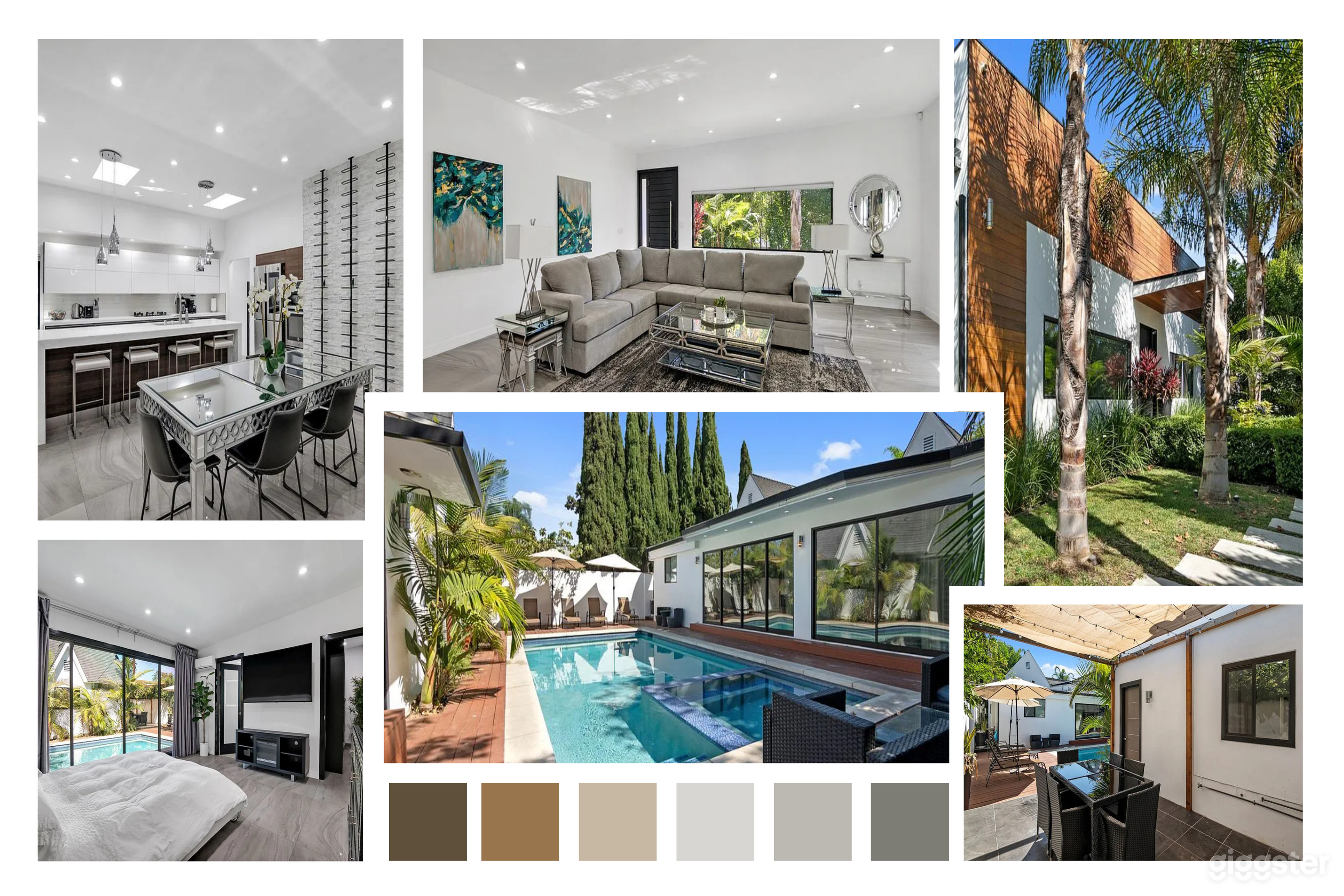 MOODY MODERN WITH POOL, STONE ACCENTS &amp; LED VANITY Photo 1