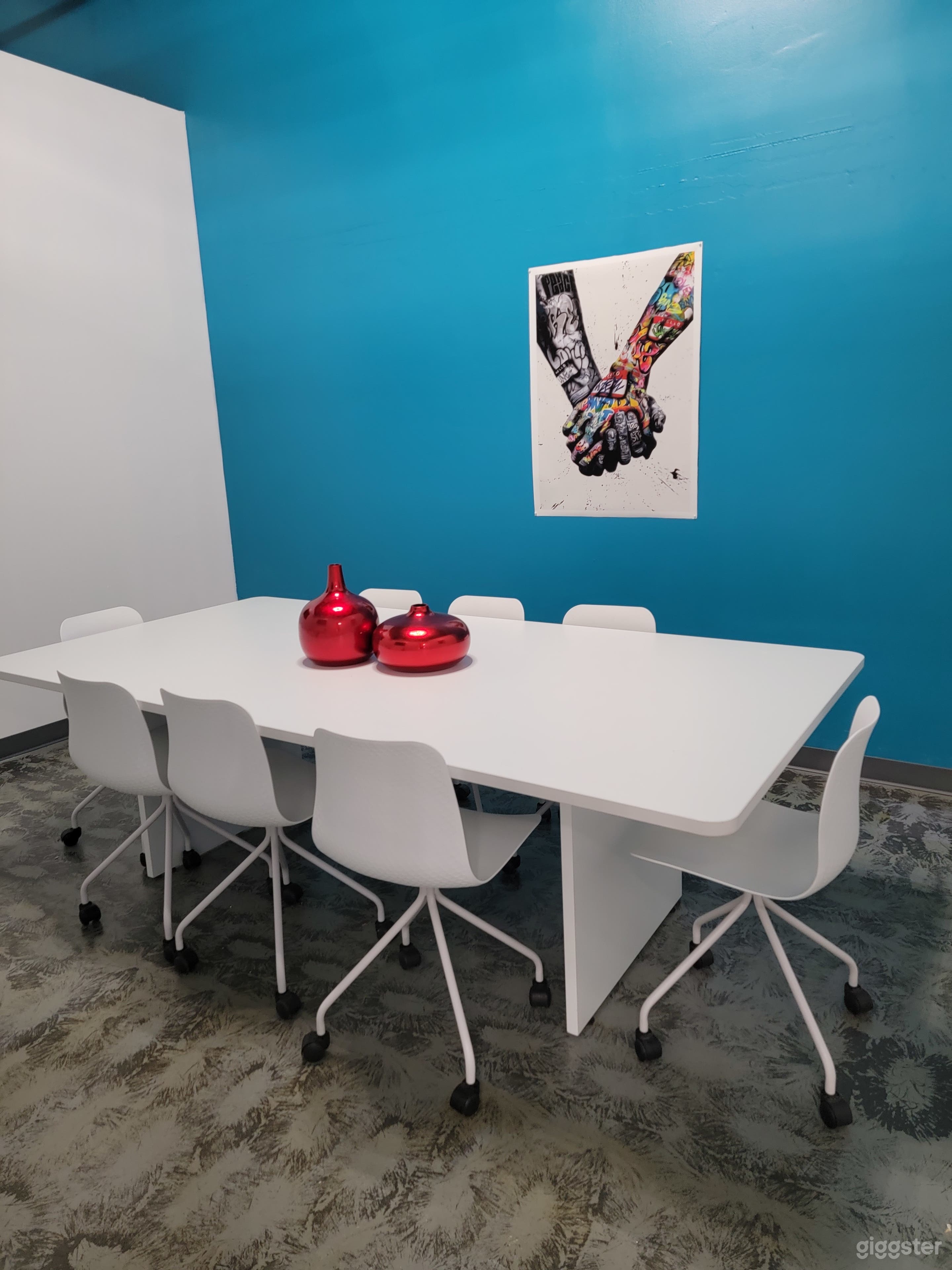 Large conference room. Seats 8-12 persons. 