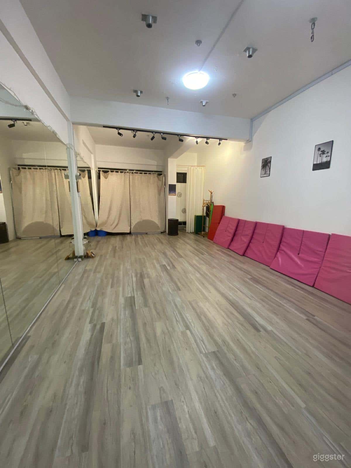 Studio interior back of studio