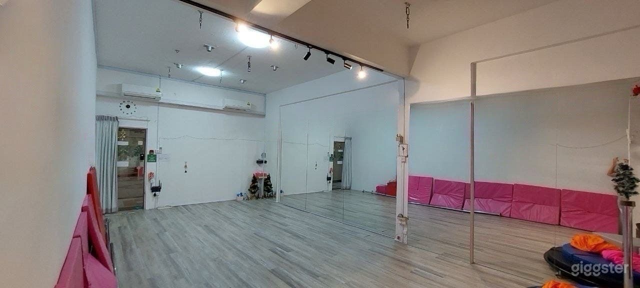 Studio interior front of studio