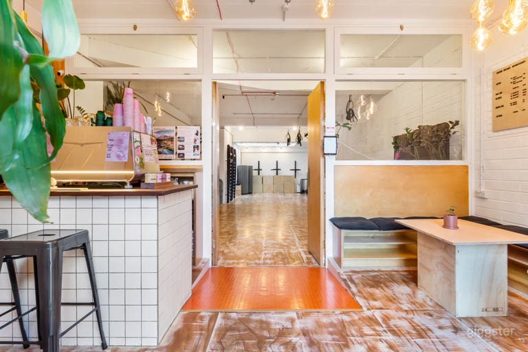  Bright front entrance leading to the Strength Studio 