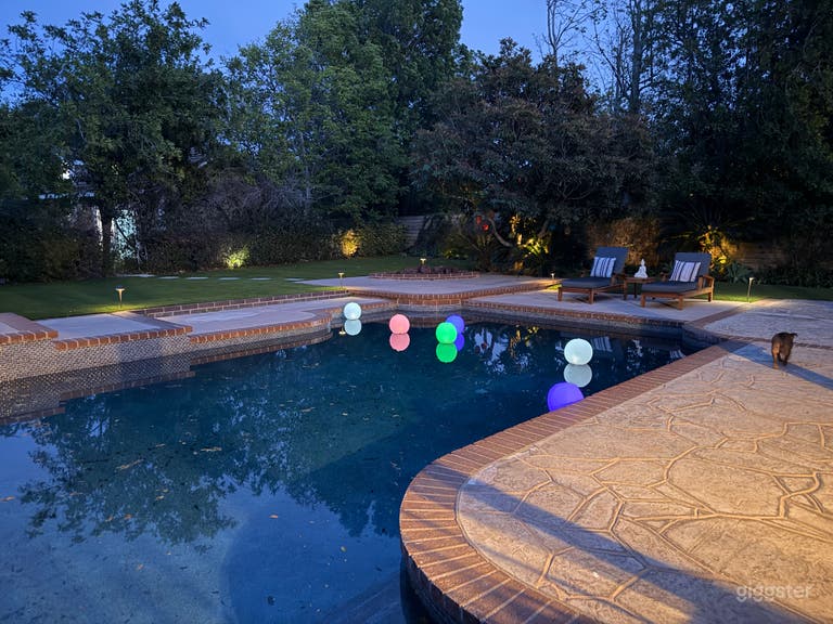  Elegant Backyard Pool Oasis w/ Lush Landscape 