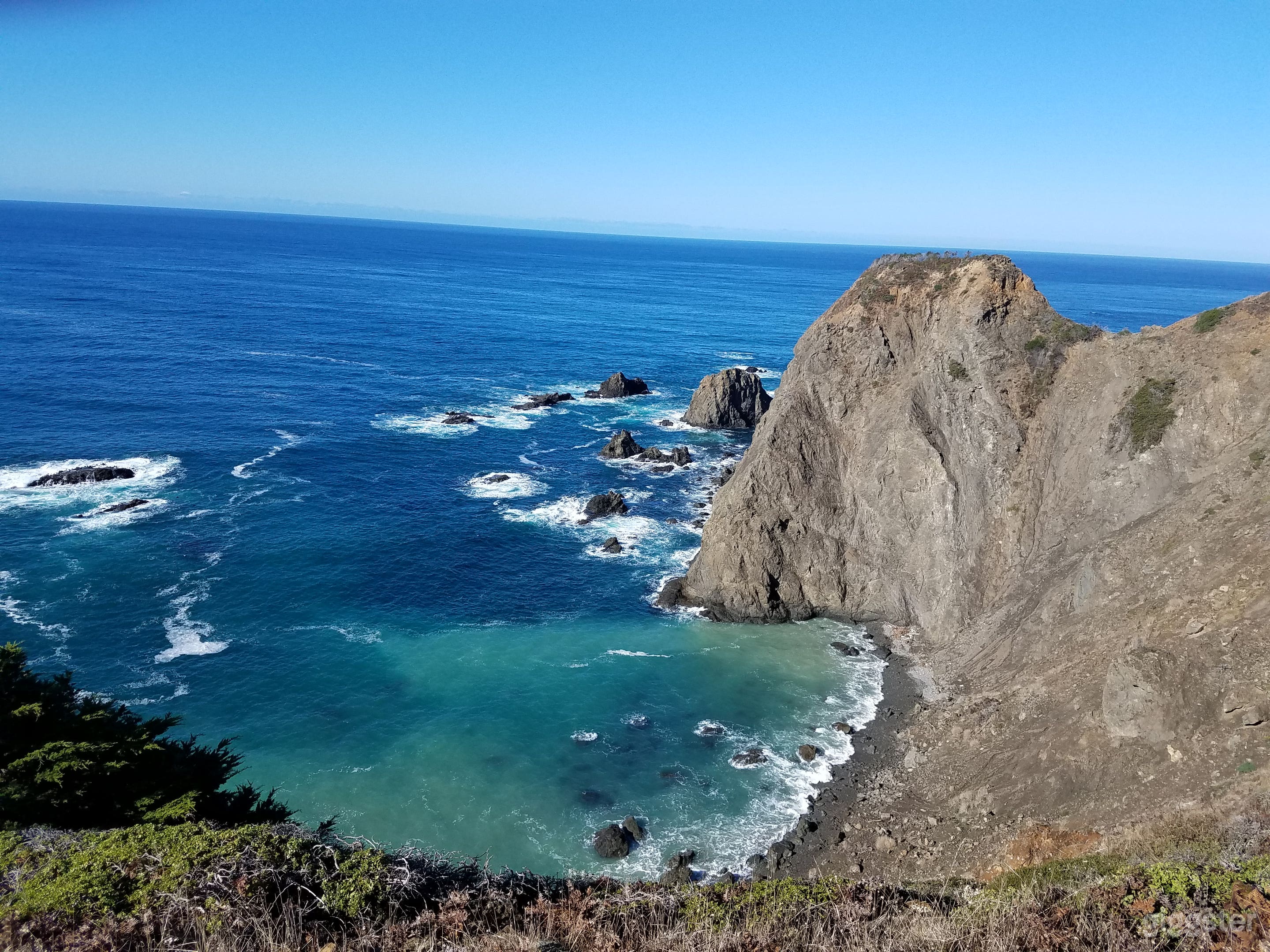 Looking North at saddle point 