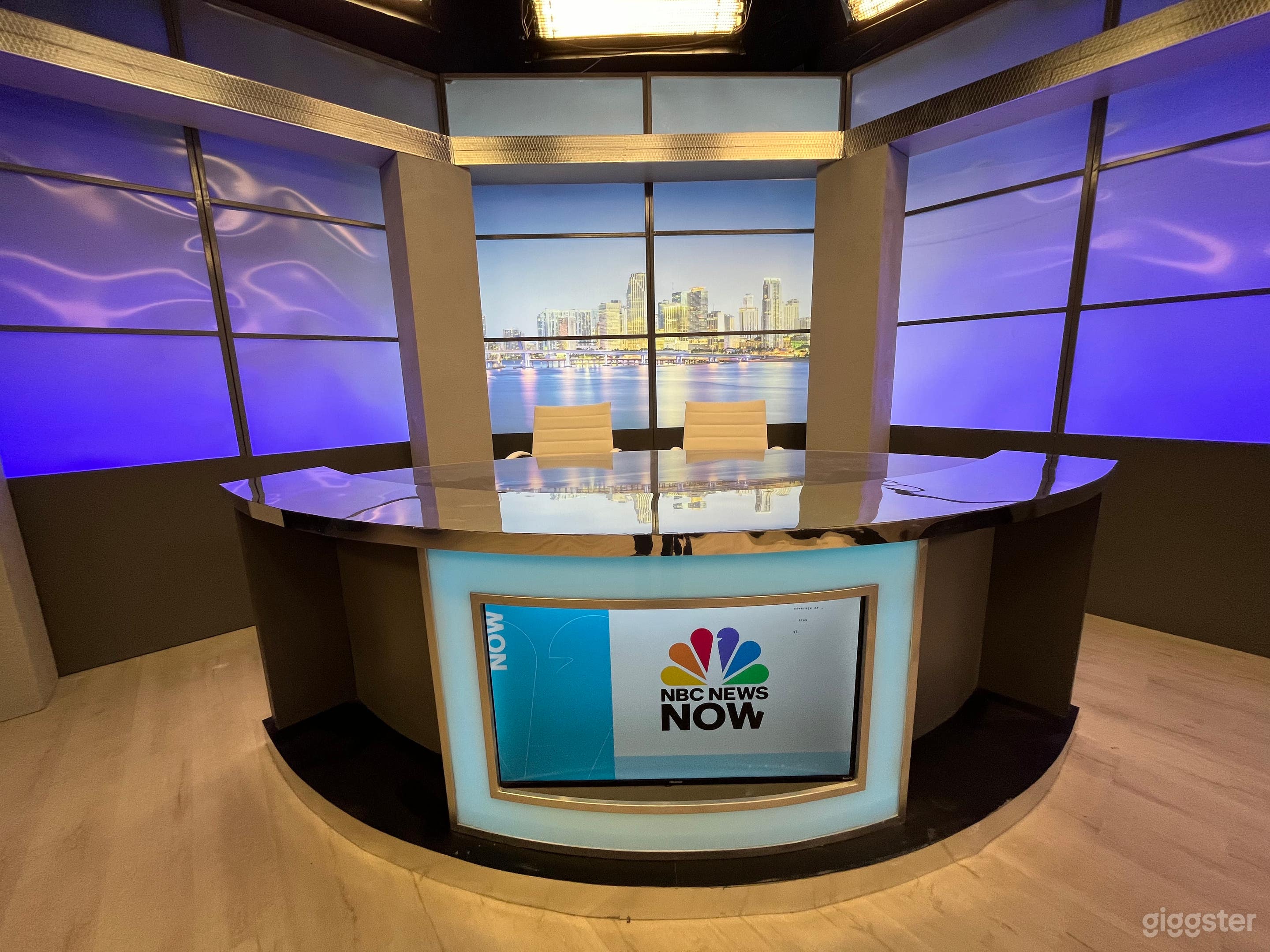 Talk Show Set in Broadcast Studio Photo 3