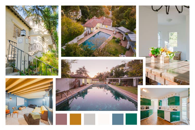  HOLLYWOOD HILLS SANCTUARY WITH SPANISH CHARM 