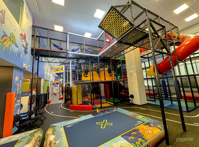  Playground Area. Playground access is included with any room reservation for your party, allowing all your guests to enjoy the play area. For a fully private experience, you also have the option to rent out the entire playground. 