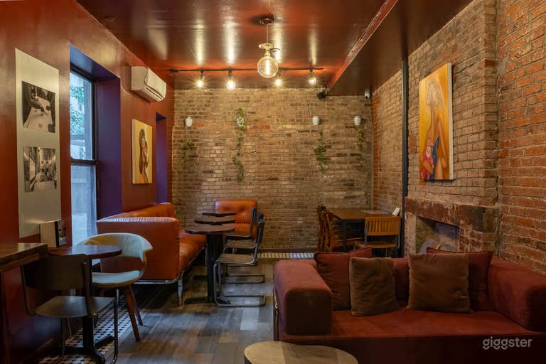  Mid-century Modern Design Café Locatie in Manhattan 