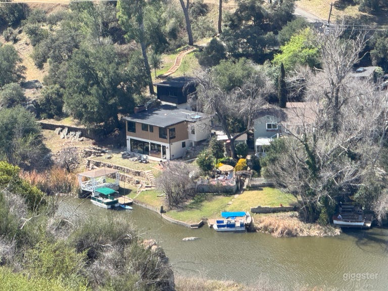  Aerial view on a winter day. 