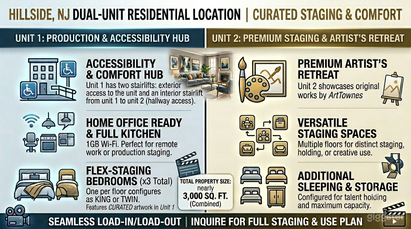 2,984SF 2-Unit Prod. Studio | 6-Veh. Driveway | 12mi to NYC Photo 2