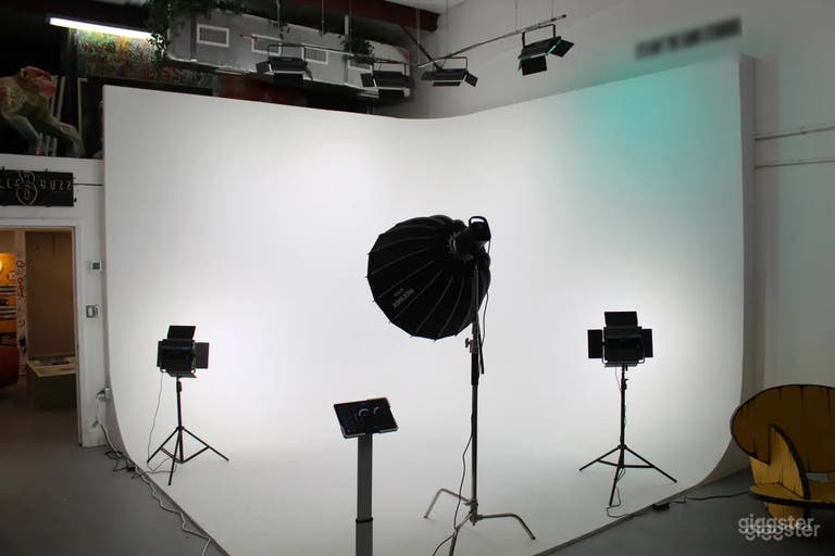  Creative Photography Studio with Cyclorama and RGB lighting 