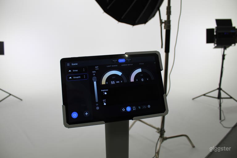  Creative Photography Studio with Cyclorama and RGB lighting 