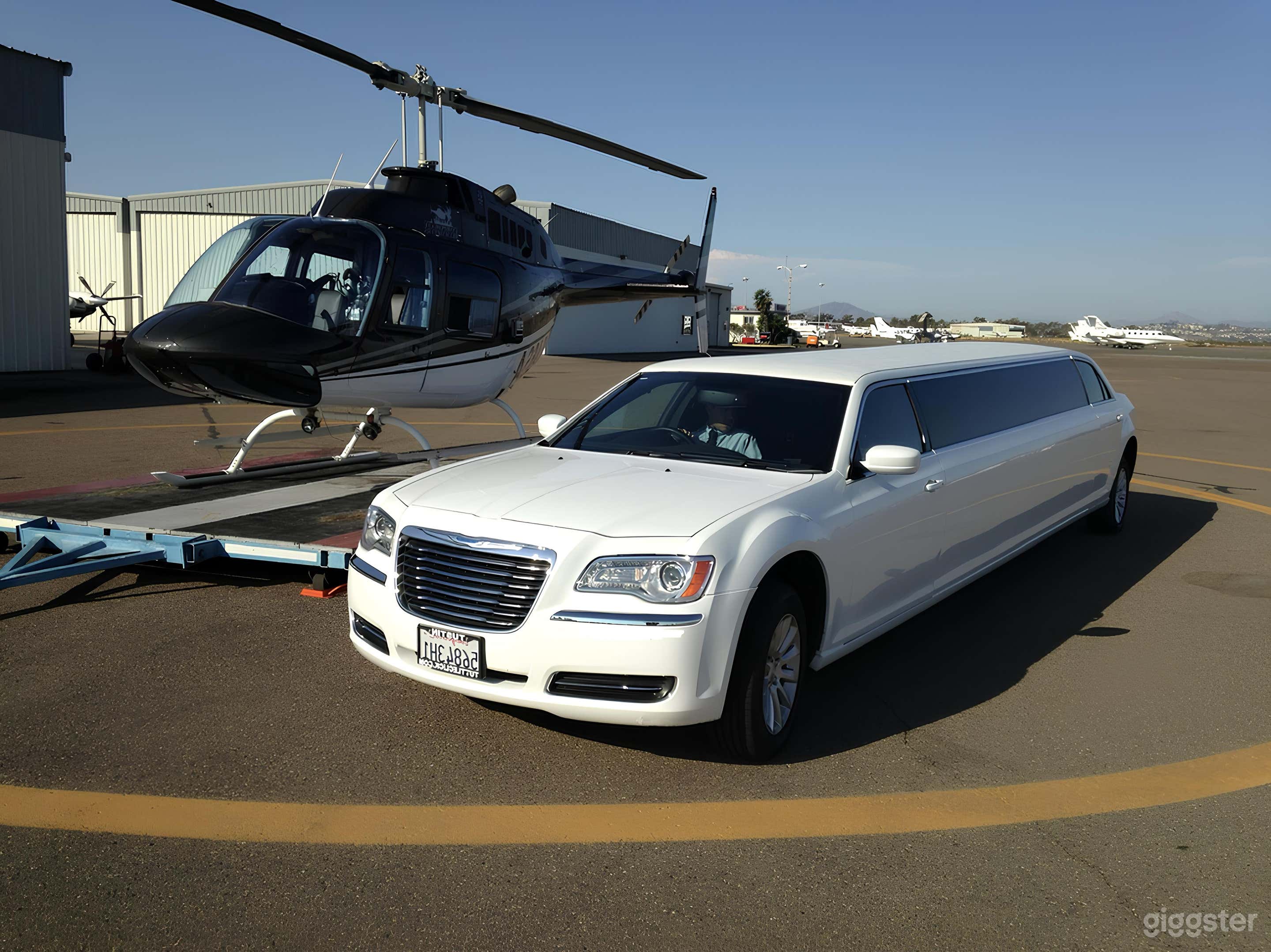 Luxury transportation to the airports with our C300 limousine.